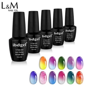 Nailart Soak Off UV Gel Temperature Change Gel Polish OEM