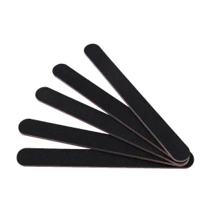 Nailfile Professional Nail Buffer Black Sandpaper Strong Straight Buffing Sanding Files
