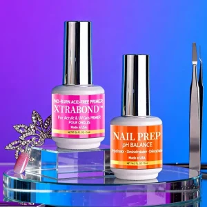 Nails Set Supplies Salon 15ml Bottle No Need Cure Air Dry PH Bond Nail Prep Dehydrator and PH Balancing Bond Primer