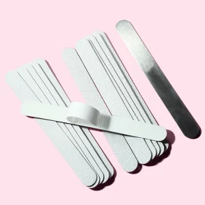 Nails Supply Self Adhesive Replaceable Emery Zebra Sandpaper Pads for Metal Plate Stainless Nail Files Nail Buffer for Polishing