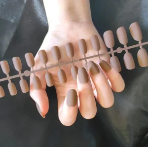 Nails Tip Short Matte Almond Stiletto Press on Nails False Nail for Finger
