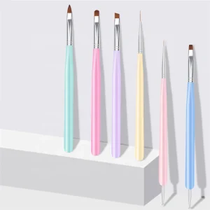 Nails Tool Liner Detailed Gel Professional 6pcs Nail Art Brushes Set