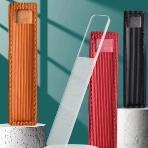 Nano Glass Nail File Shine Buffer Double Sided Nail Polishing Tool for Natural Gloss Finish Reusable Crystal Glass Nail Shiner