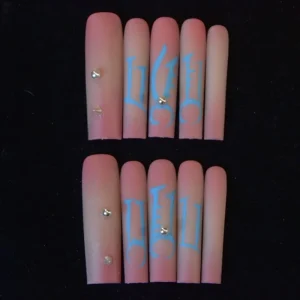 Natural Ultrathin Hull Cover Square Nail Tips False 10pcs Artificial Nail No C Curve Extra Long Straight French Nail Tip