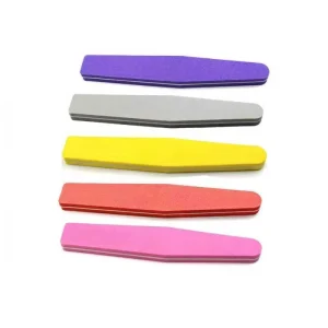 Neiss Mini Nail Shiner Satin Buffer Zebra Disposable Sandpaper Nail File Block Double Sided Sponge for Nail Care