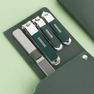 New 4pcs Baby Curved Stainless Steel Colorful Nail Clippers Kit Custom Logo Portable Professional Manicure Pedicure Care Tools