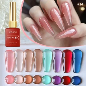 New 8 Color 15ml Nail Polish Gel Summer Brightening Pink Series Collection Gel Nail Polish Set for Manicure