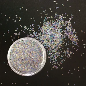 New AB Clear Nail Caviar Beads 0.8mm Plastic Nail Art Ball Pearl Decoration