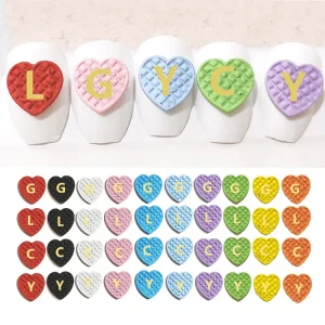 New Alloy Heart Manicure Jewelry Accessories Diamond Logo Nail Decoration Charms Sticker Ornaments