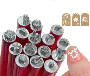 New Arrival 6pcs Nail Art Stamp Pen Set Metal Head Nail Art Stamping Pen Multifunction Pen 3d Painting Brush