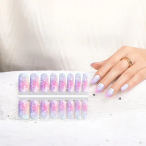 New Arrival Factory Price Nail Art Wraps Supplies Nail Polish Designs Stickers 3d Diamond Nail for Girl