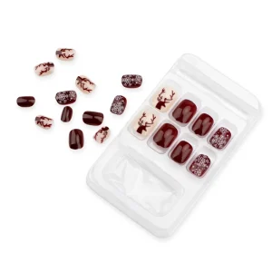 New Arrival High Fashion Christmas Nail Tips 5pcs Box Easy Use Diy Preferred Nail Tips Free Sample for Nail Salons