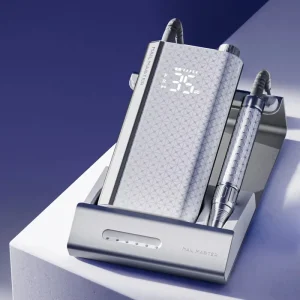 New Arrival Professional 60W Brushless Electric Nail Drill 35000rpm Rechargeable Manicure Machine Salon Desktop Style Plastic