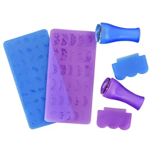 New Arrival Silicone Nail Scraper Stamper Transfer Stamping Plate Nail Supplies
