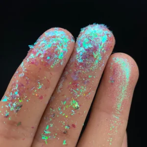 New Colorful Glow in the Dark Crushed Diamond Nail Supplies Salon Nail Art Decorations Sugar Powder Nail Glitter
