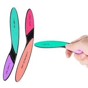 New Design 4 Way Nail Polishing Strip File Manicure Salon Art Tool Double Side Emery Boards Smooth Polish Fingernail Buffer
