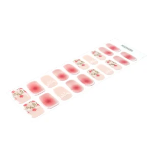 New Design French Japanese Style 3D Eco friendly Gel Nail Wraps Eye Cat Semi Cured Gel Strips 100pcs Factory Price Nail Stickers