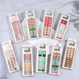New Design French Style False Nails Artificial Nail Full Cover Solid Color Fake Press on Nails