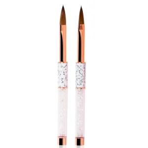 New Design Marble Pincel 100% Kolinsky Acrylic Nail Brush Manufacturer Nail Art Brushes