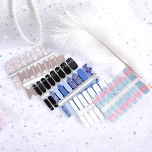New Design Nail Applique Polish Stickers Full Cover Nail Wraps