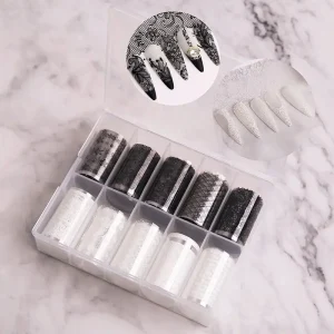 New Design Nail Transfer Foil Rolls Different Design Nail Art DIY Transfer Foil Paper