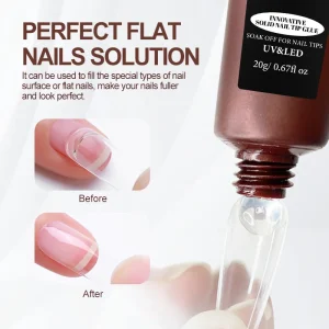 New Design Press On Nail Glue Gel Tube Package Long Lasting No Flow Easy Use Nail Glue Gel Solid Nail Tips Glue