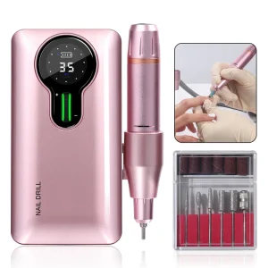 New Design Professional Pedicure Manicure Nail Drill 35000RPM Nail Drill Machine with 6 Drill Bits