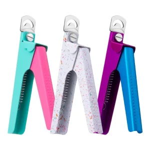 New French Stainless Steel Manicure Nail Clippers Portable U shaped Flat Blade Cuticle Foot DIY Trimming Tool Nail Care Tools