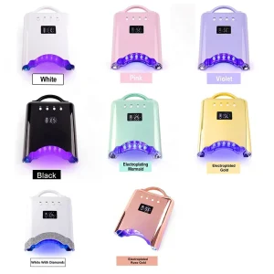 New Gradient Color Nail Dryer 78W Rechargeable LED Nail UV Dryer Lamps Cordless UV LED Nail Lamp