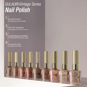 New Hema Free High Pigment Nude Gentle Nail Polish Luxury Set Nails Lacquer Fast Dry Set