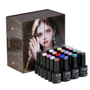 New Hot Selling Gel Nail Polish Gel Set 24 Pieces High Quality 7.3ml Gel Color Gel Base Gel Top Coat Functional Gel