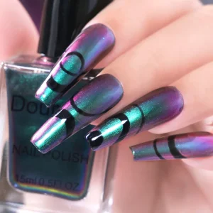 New Long Lasting Air Dry Oil Base Nail Polish Mirror Metal Effect Nail Polish
