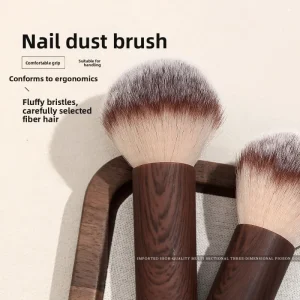 New Nail Art Dust Brush Short Handle Fine Soft Round Hair Dust Removal Blush Powder Makeup Application Nail Polish Cleaning