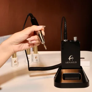 New Nail Drill High Speed Low Noise Desktop Portable Ultra Stable Strong Power Rechargeable 35000 RPM Manicure Machine