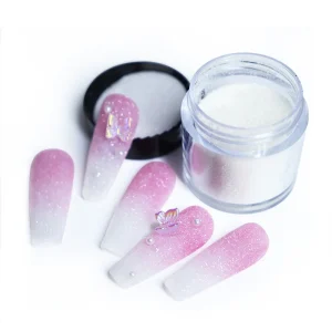 New Nail Glitter Sparkly Sugar Powder Chrome Pigment Dust for Manicure Polish Nail Art Decorations Cotton Candy Sugar Powder