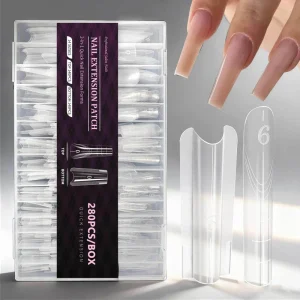 New Nail Supplies Finger Nail Art Extension Sandwich Super Long Stiletto Almond Acrylic Nail Forms