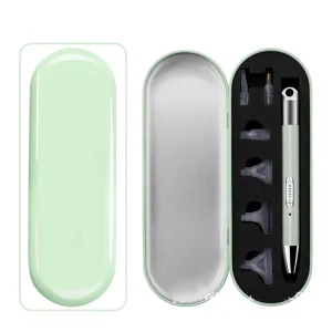New OEM Logo USB Chargeable Crystal Nail Picker Tool Set Manicure Nail Art Dotting Pen Light Rhinestone Picker