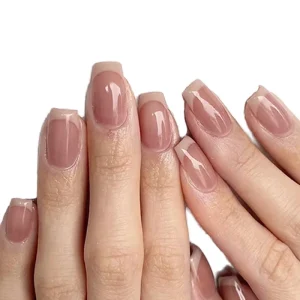 New Style 24pcs Luxury Square ABS Ballerina False Nails Custom Press on Nails for Nail Art Salon Finger Application