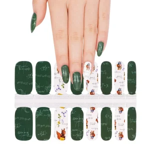 New Style Glitter Nail Art Decoration Wraps Mix Color Nail Polish Stickers