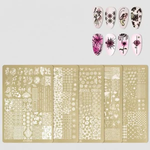New Style Gold Stainless Steel Nail Art Stamping Plate High Quality Nail Stamper Manicure DIY Tool