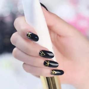 New Style Metal Nail Stickers Foil Nail Strips