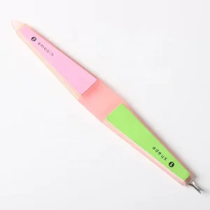New Style Multi function Nail File Buffer With Double End Nail Pusher Cuticle Fork Custom logo Nail Files