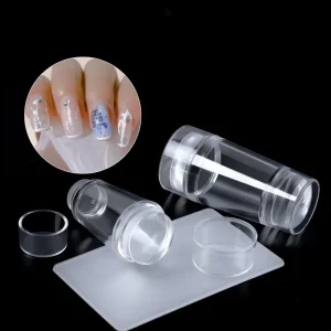 New Transparent Silicone Nail Art Stamper Scraper Stamp Stamping Tools