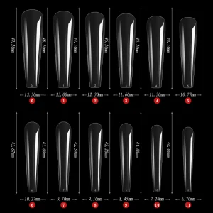 New Water Pipe Longer 4xl Pointy Ballet Nail Tips Almond Short Nail Water Drop Extension False Nail Tips