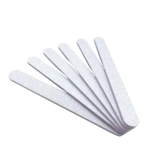 New YD Emery Board Nail Buffer Diamond Shape Straight 100 180 Double Side Nail Tools Set Zebra File Nail File