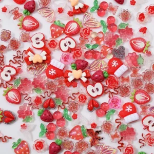 New Year Red Mixed Series Nail Art Accessories Small Cute Nail Charms