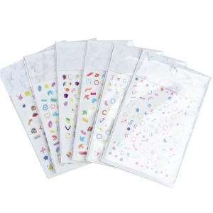 New nail art stickers Klein blue flame color love letter cute little fresh adhesive nail stickers handmade press on nail