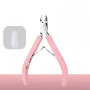 Non Slip Silicone Handle Professional Dead Skin Remover Stainless Steel Blade Fingernail Cuticle Trimming Accessory