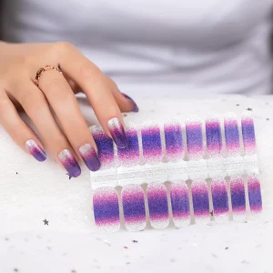 Non-Toxic Long Lasting Real Gel Nail Stickers Fashion Gel Strips
