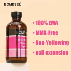 Non-Yellowing 100% EMA Monomer Acrylic Liquid MMA-Free Salon Professional Natural for Nail Extension & Acrylic Powder